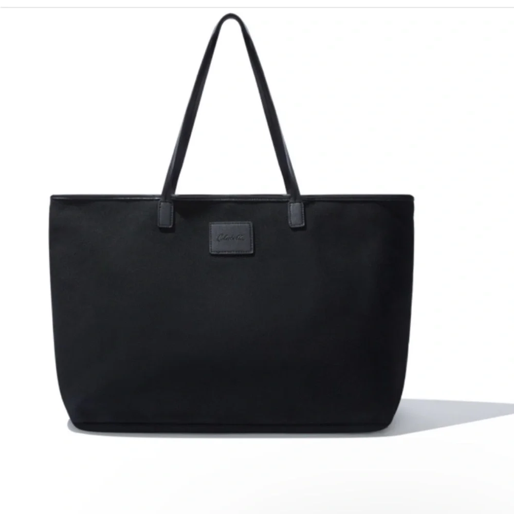 NWOT Cleobella Black Canvas Tote New in Bag - Picture 2 of 7